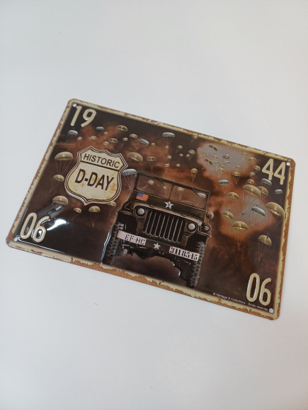 PLAQUE D-DAY JEEP
