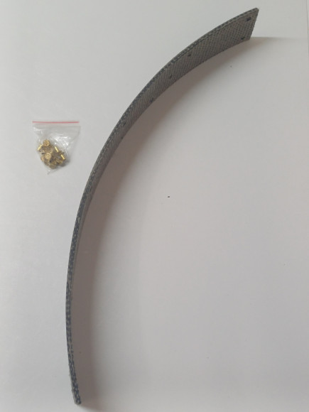 KIT BANDE DE FREIN A MAIN WILLYS +RIVETS