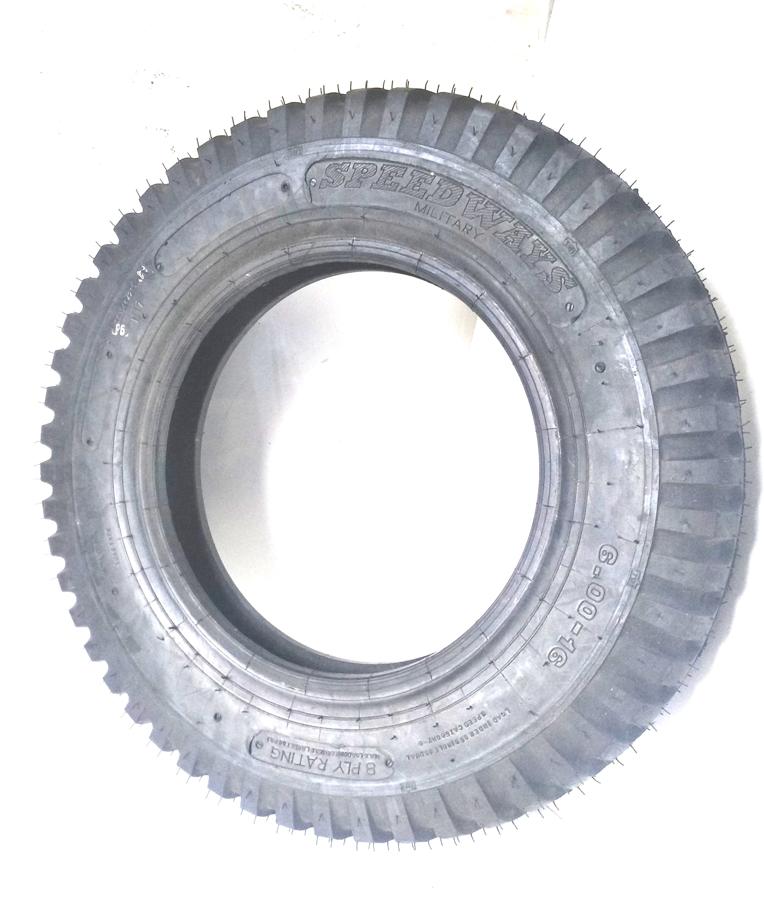 Pneu Military 600x16 Pour Jeep Willys MB, M201, M38 - Pneu Tout-terrain Classique